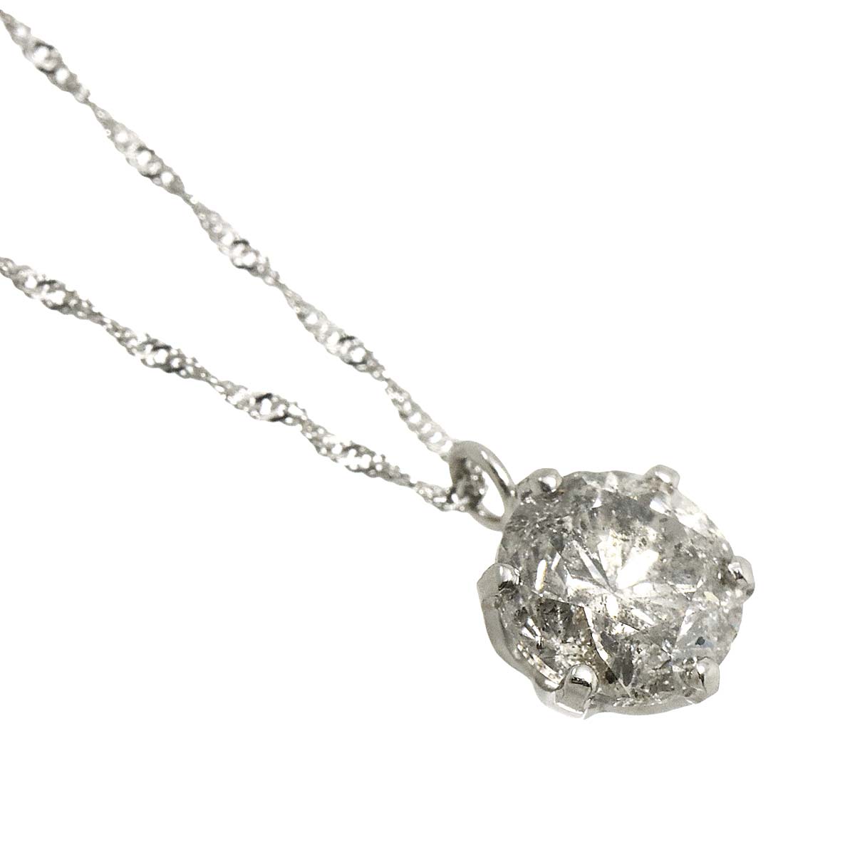 Diamond 1.120ct Necklace Pt Platinum