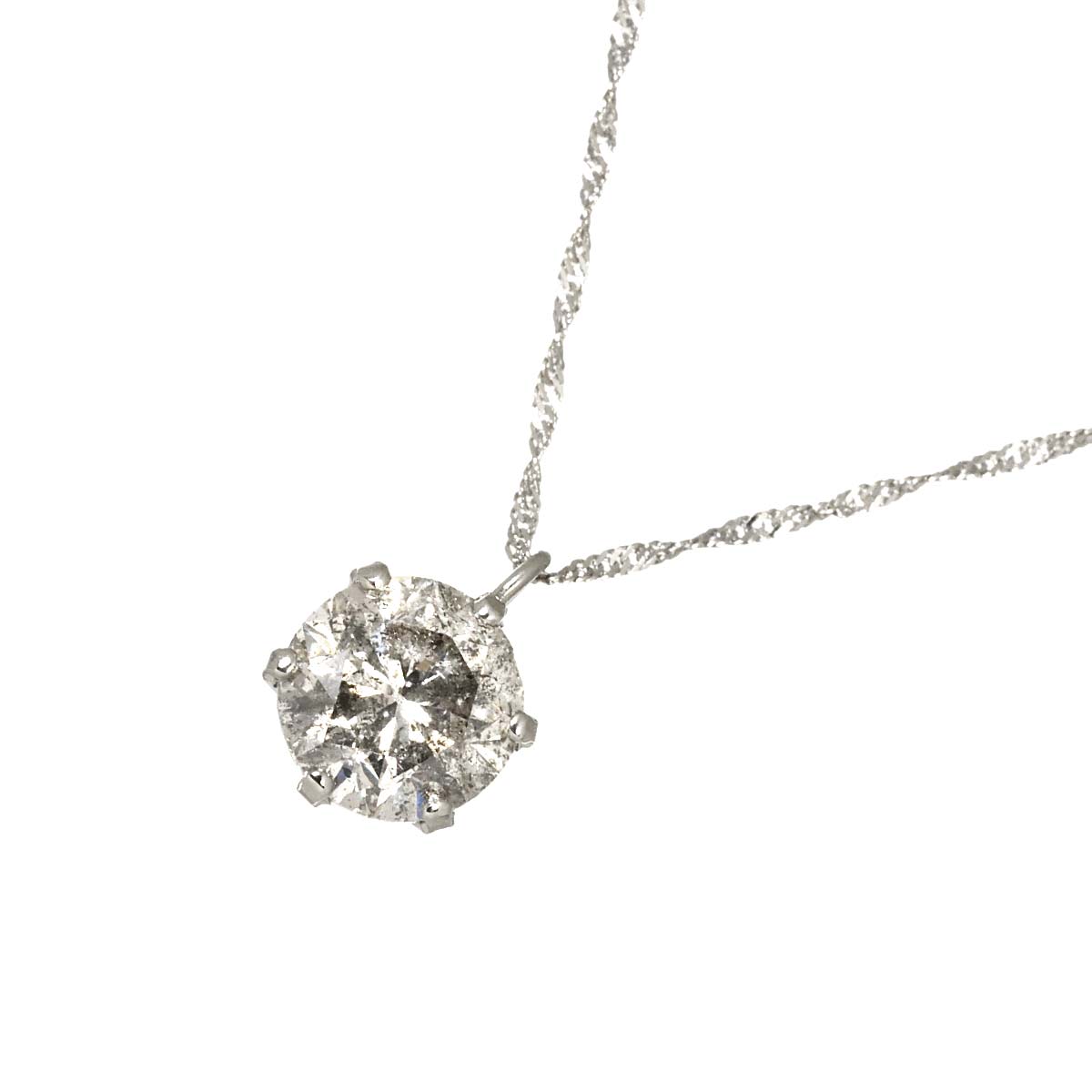 Diamond 1.120ct Necklace Pt Platinum