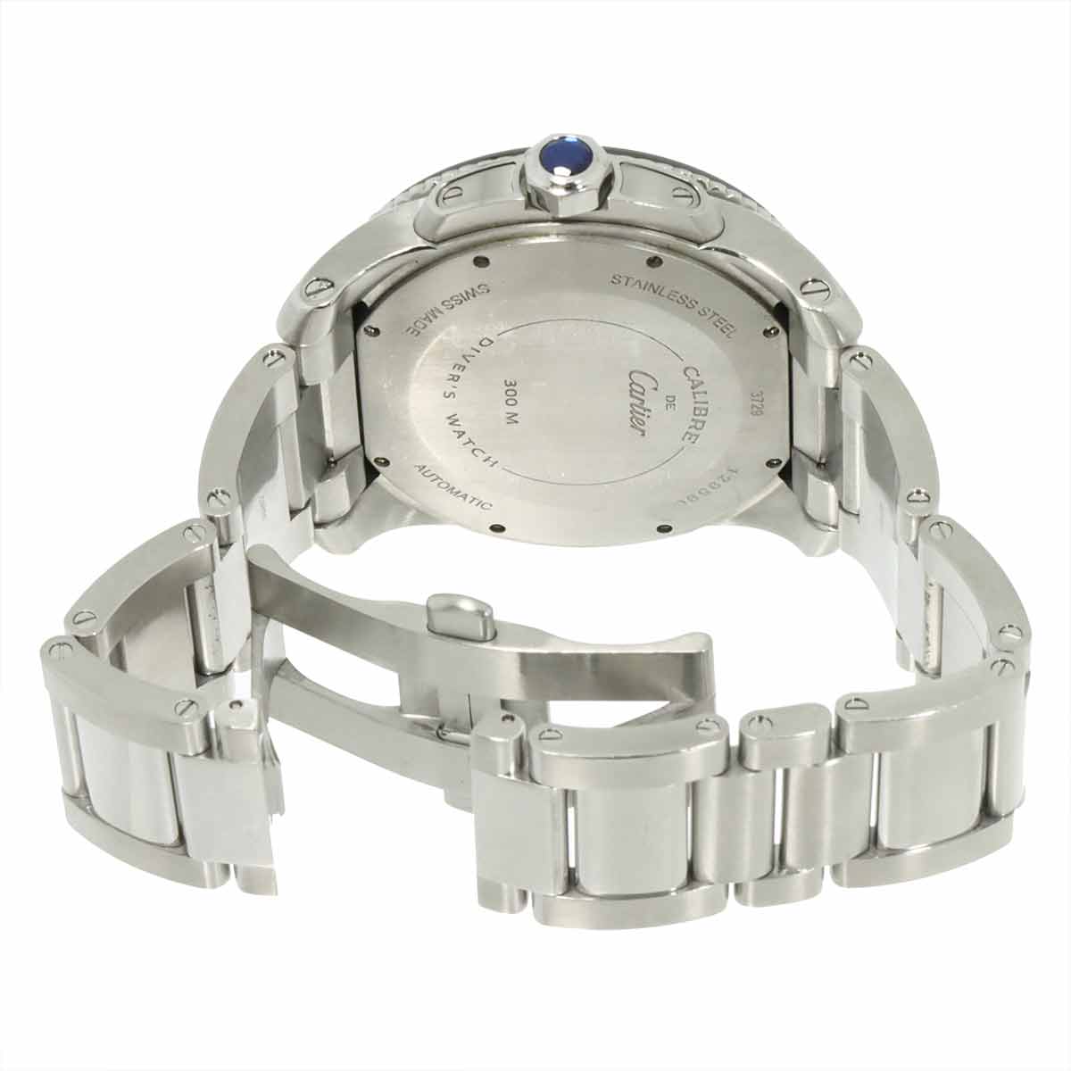 Calibre de Cartier Diver W7100057 Date Black Dial Mens Watch