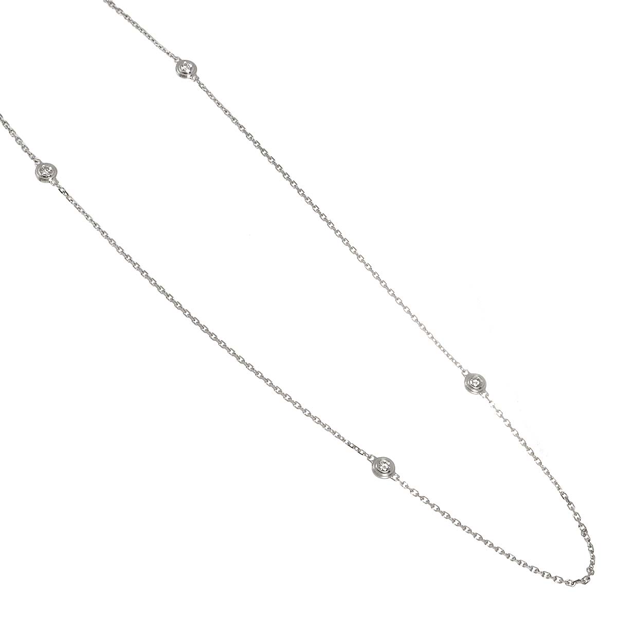 d Amour Diamond 12P Necklace 18K WG 750