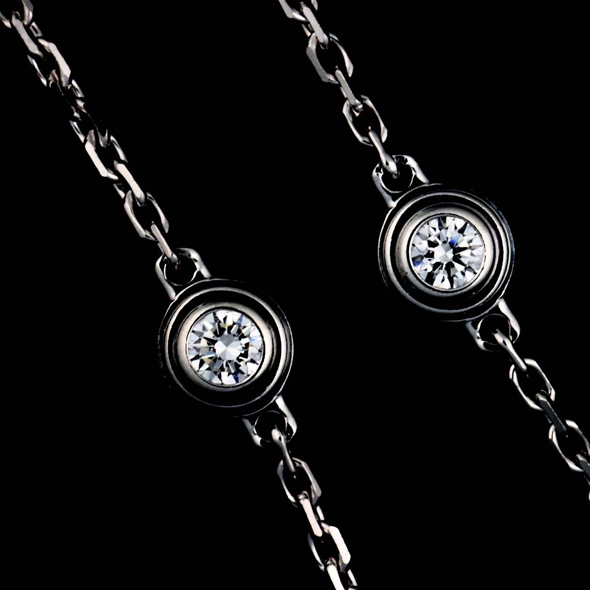 d Amour Diamond 12P Necklace 18K WG 750