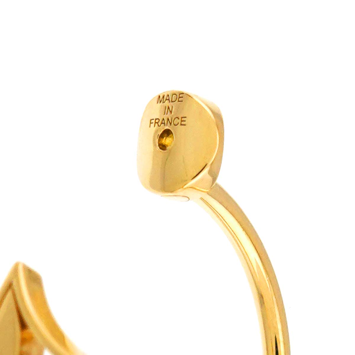 Diamond Earring Pierced 18K YG One Piece only