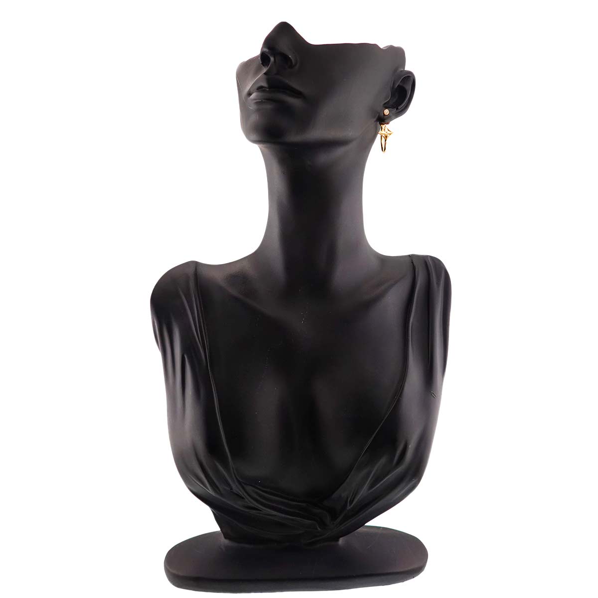 Diamond Earring Pierced 18K YG One Piece only