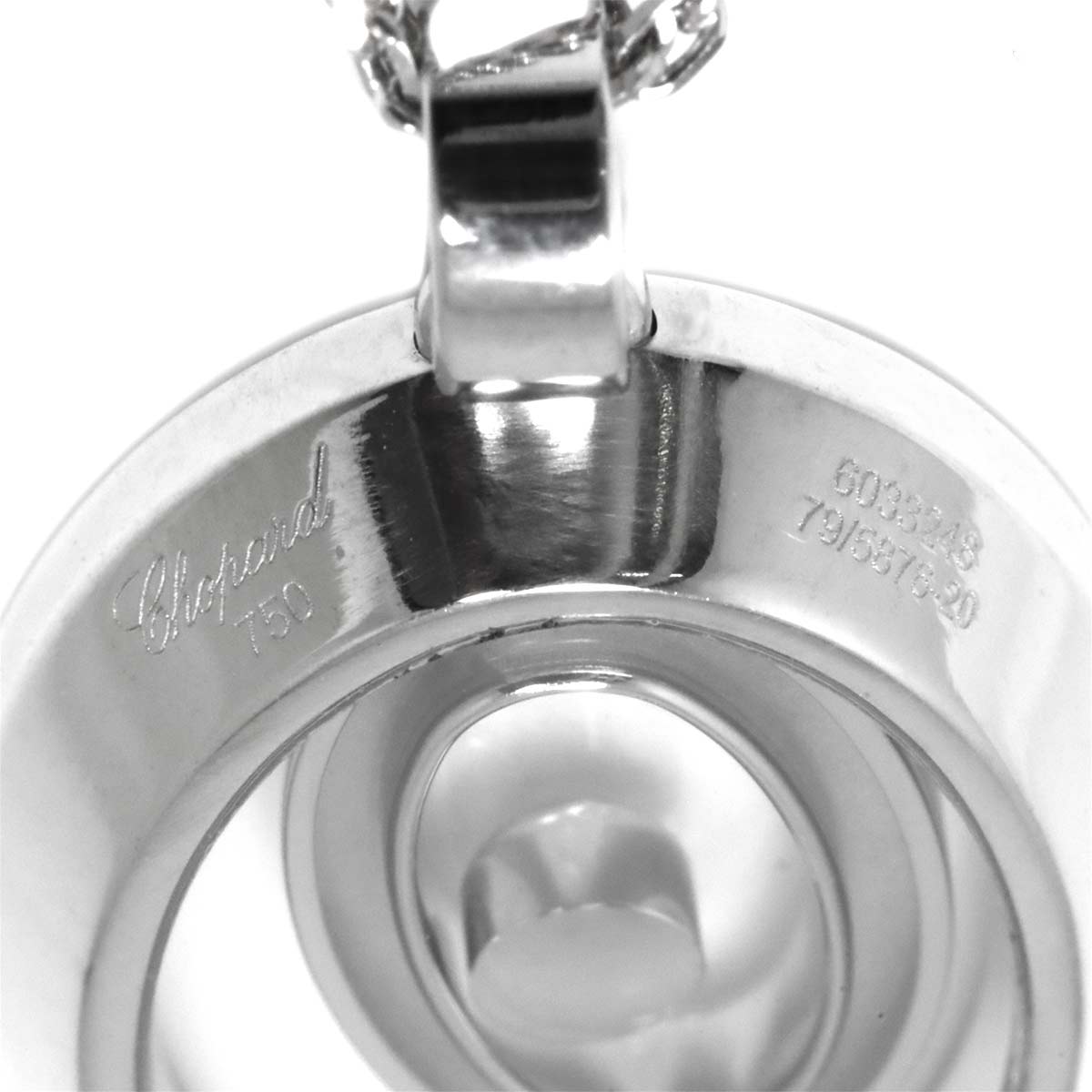 Happy Spirit Diamond Necklace 18K White Gold 750