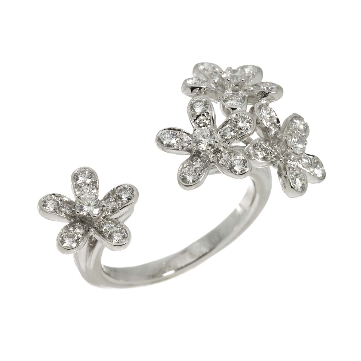 Socrates Diamond Ring 18K WG 750 size51 5.5-5.75(US)