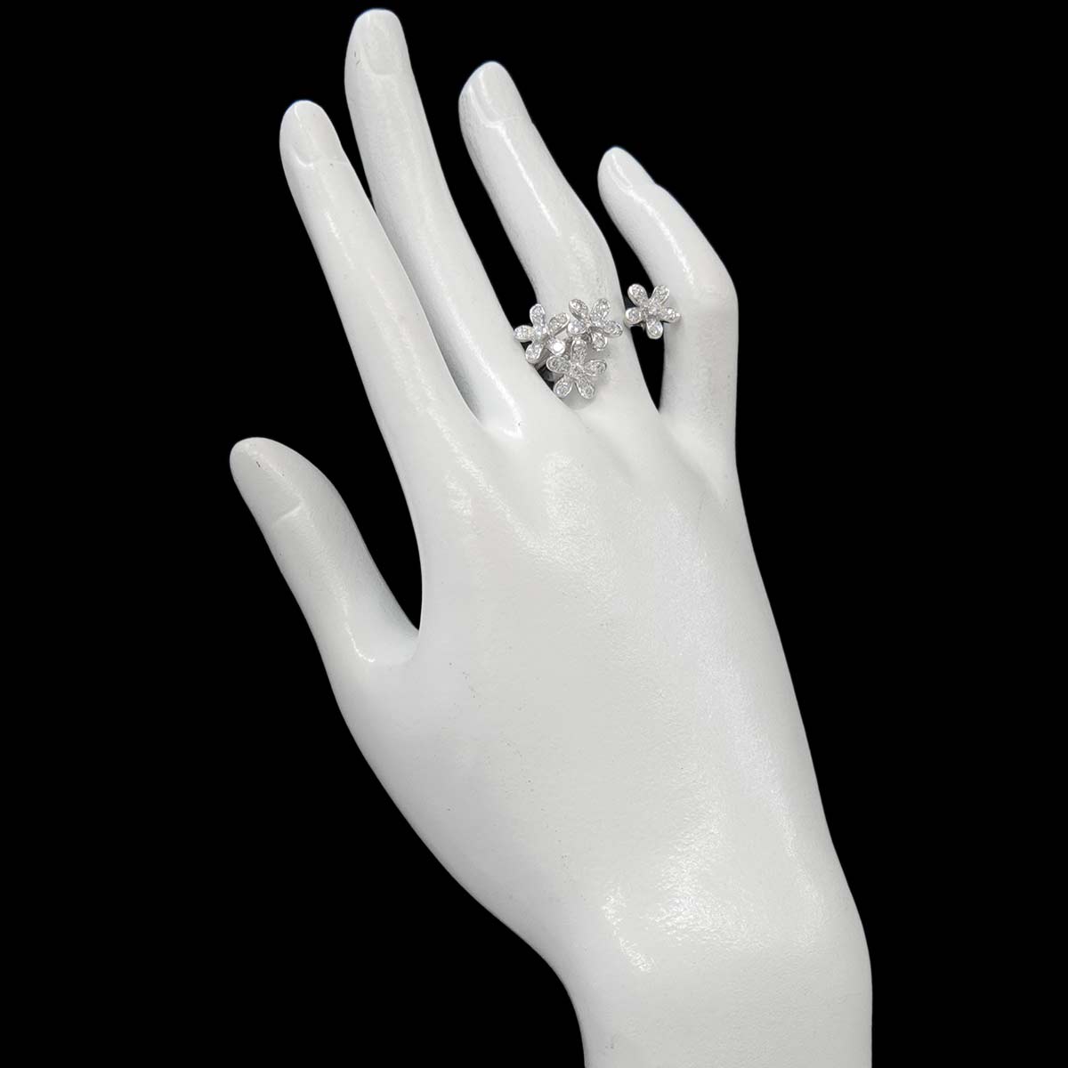 Socrates Diamond Ring 18K WG 750 size51 5.5-5.75(US)