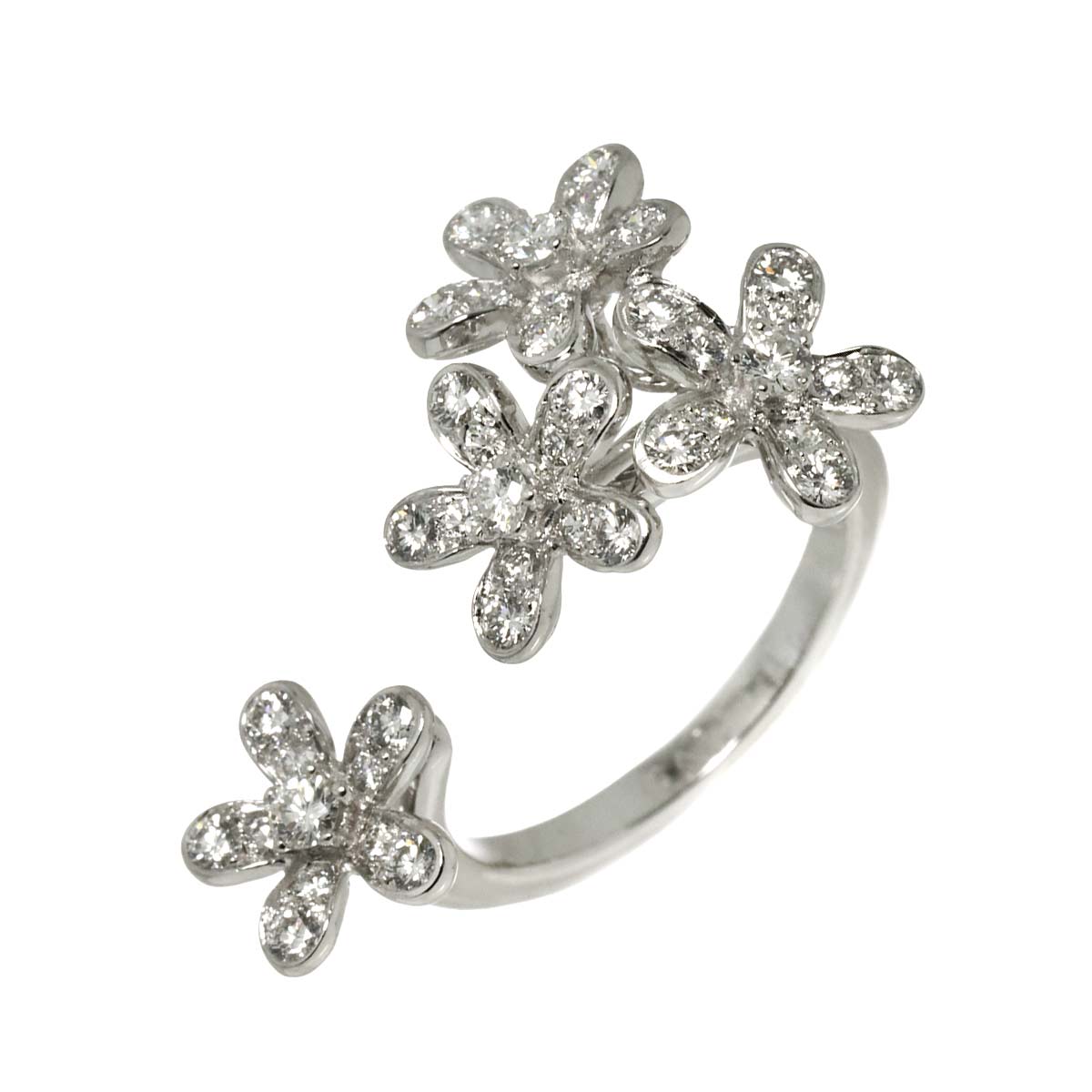 Socrates Diamond Ring 18K WG 750 size51 5.5-5.75(US)