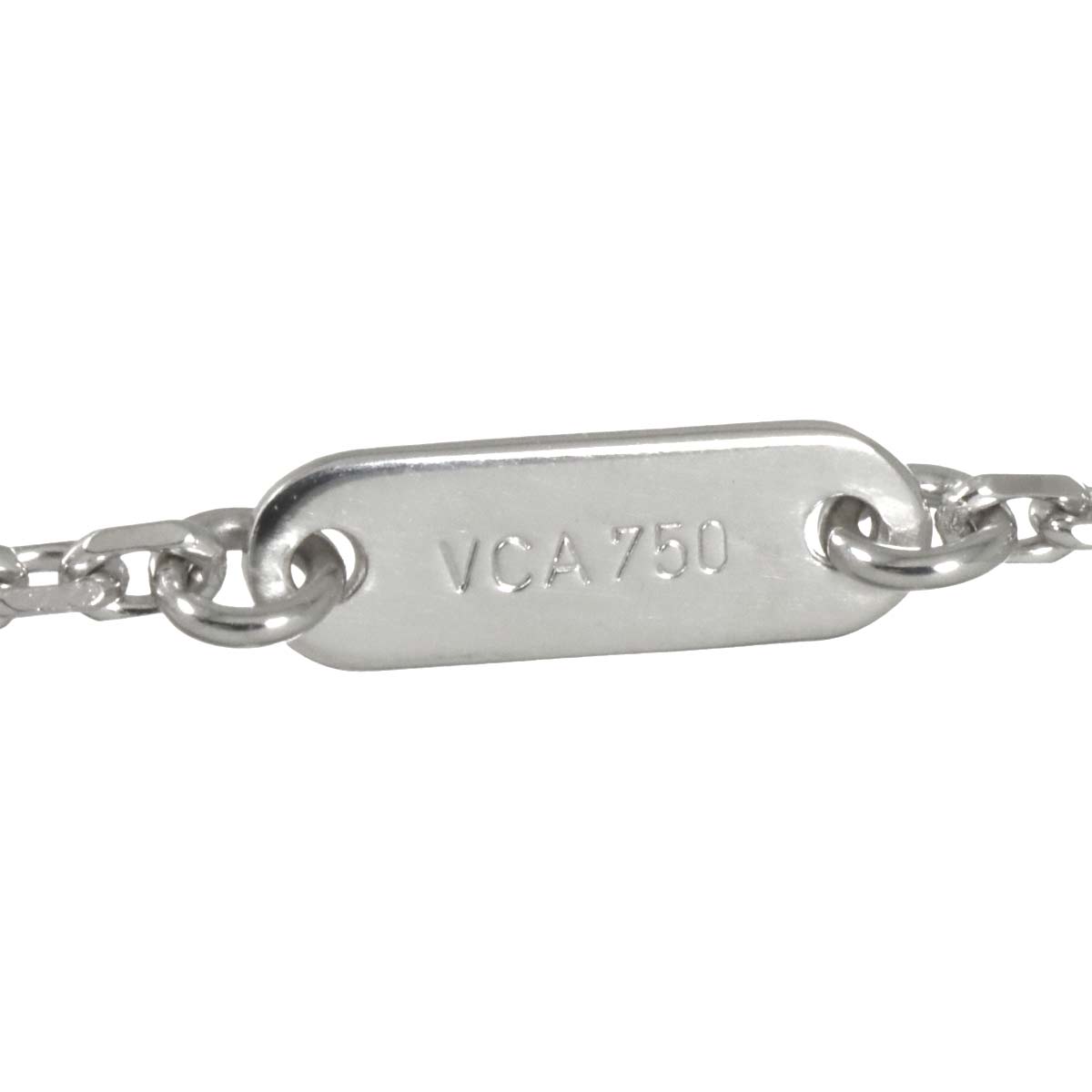 Diamond Necklace Large 18K White Gold 750
