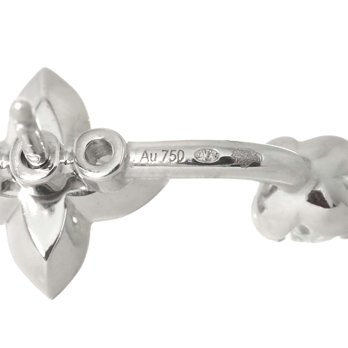 Diamond 0.30ct Earring Pierced 18K WG One Piece only