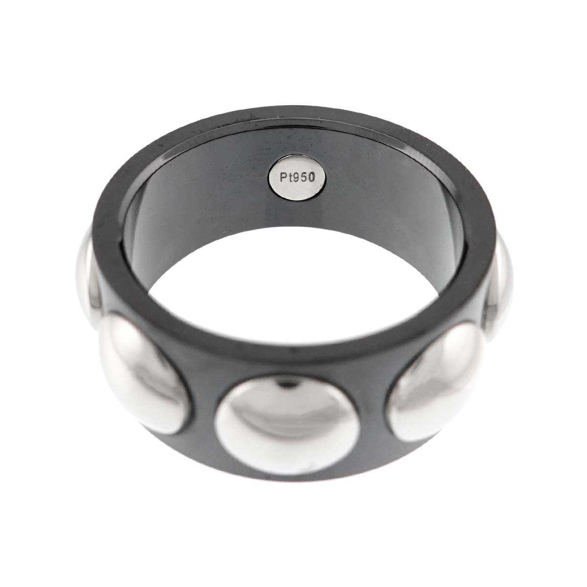 Grand Berg Crew Ceramic Ring Pt size65 10.75-11(US)
