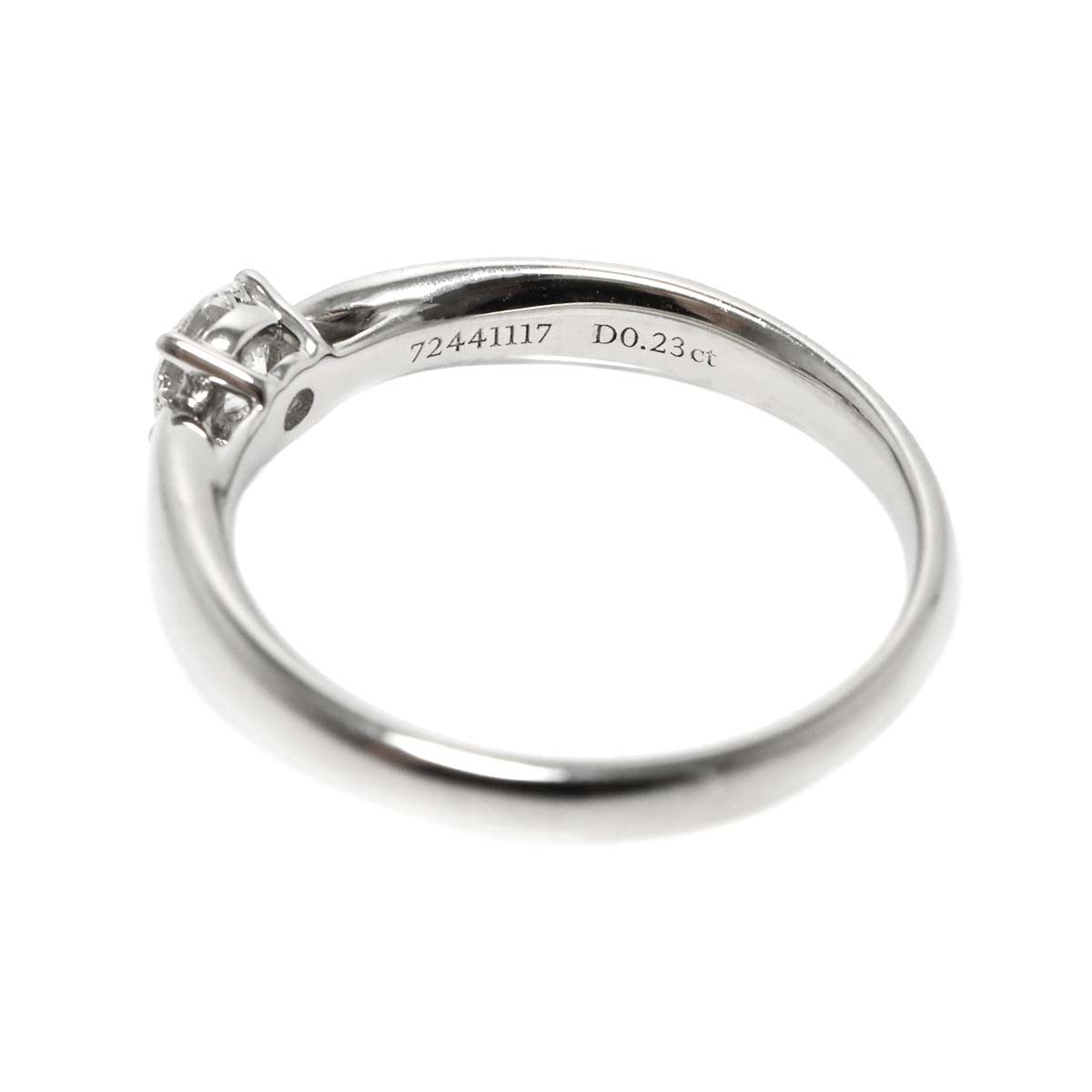 Harmony Diamond 0.23ct F/VS1/3EX Ring Pt Size4.5-4.75(US)