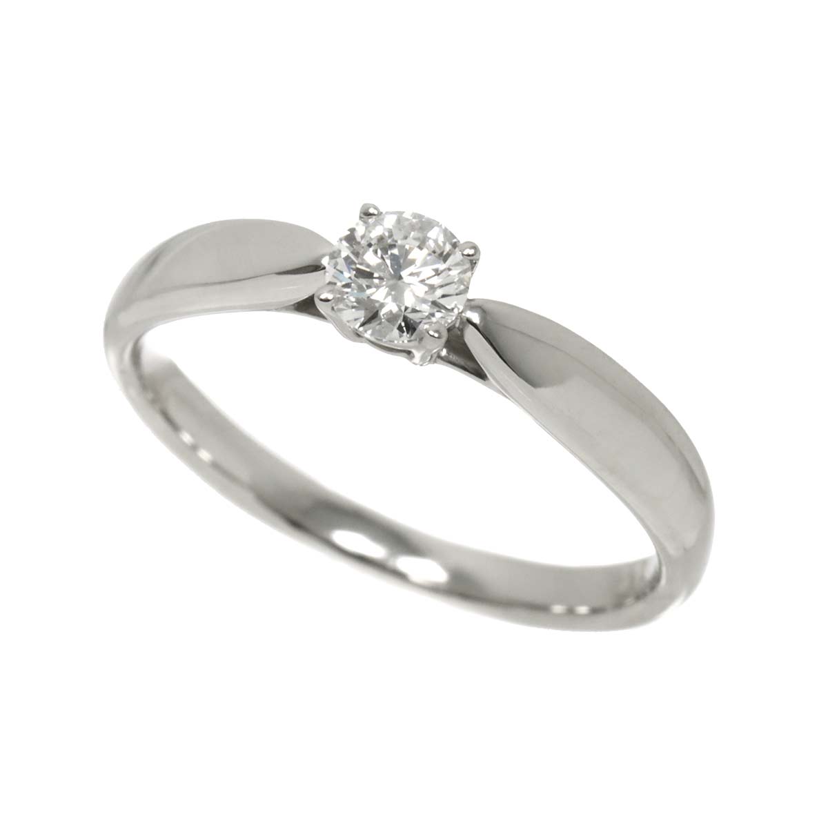 Harmony Diamond 0.23ct F/VS1/3EX Ring Pt Size4.5-4.75(US)