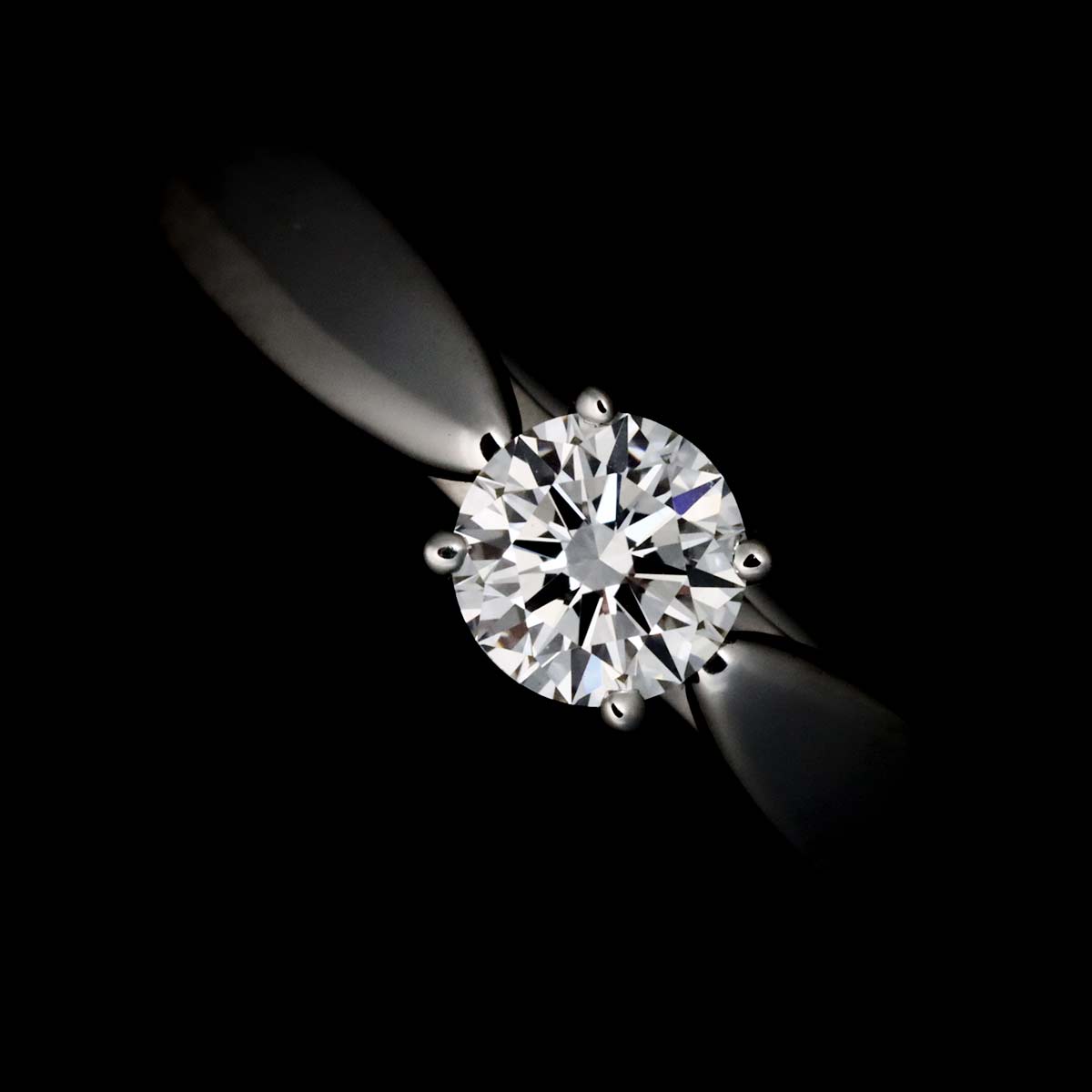 Harmony Diamond 0.23ct F/VS1/3EX Ring Pt Size4.5-4.75(US)