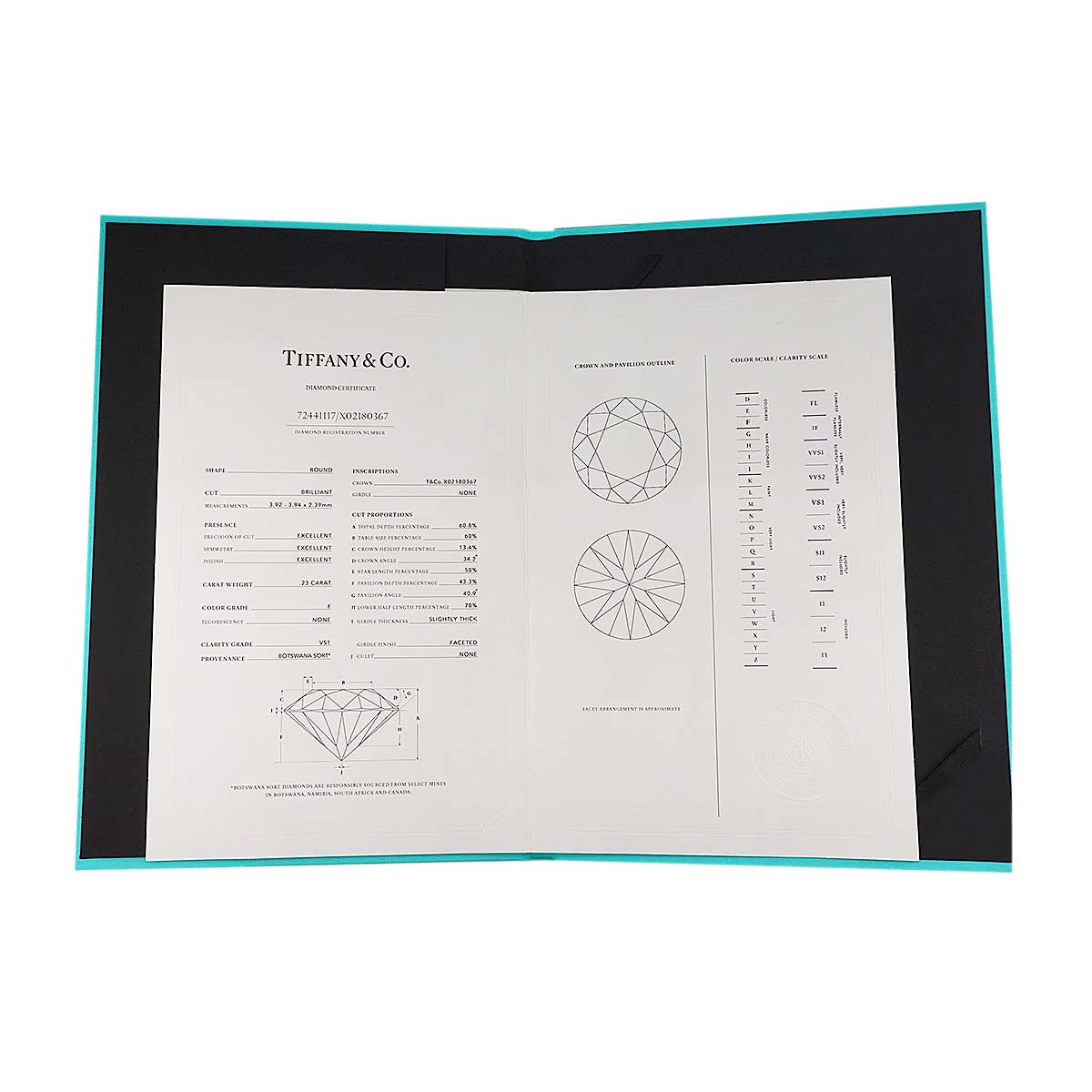 Harmony Diamond 0.23ct F/VS1/3EX Ring Pt Size4.5-4.75(US)