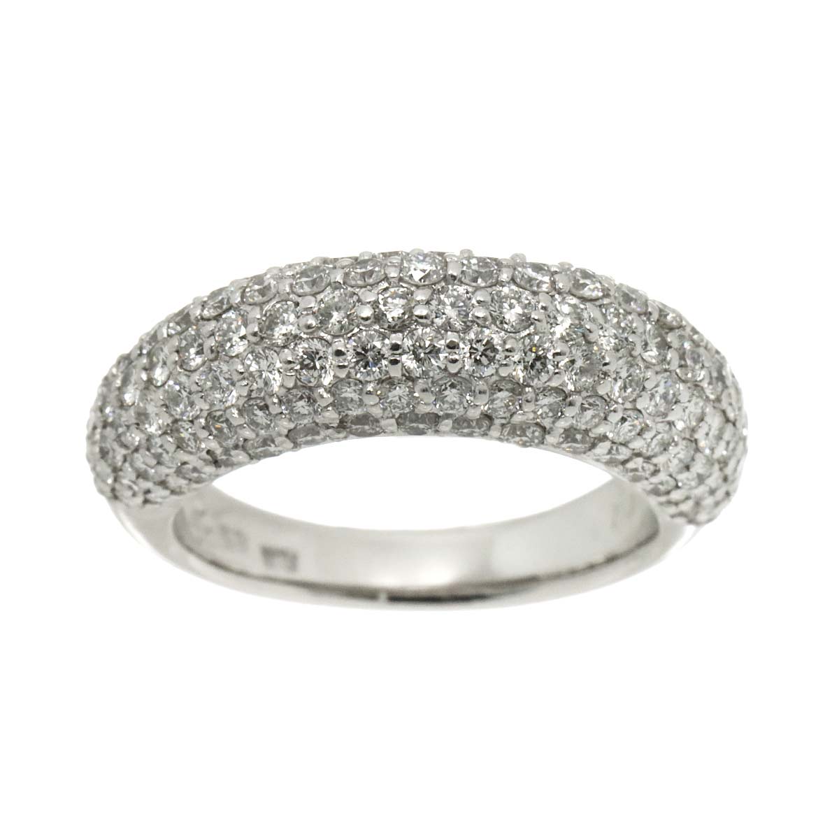 Diamond 1.70ct Ring 18K WG 750 Size4.75-5(US)