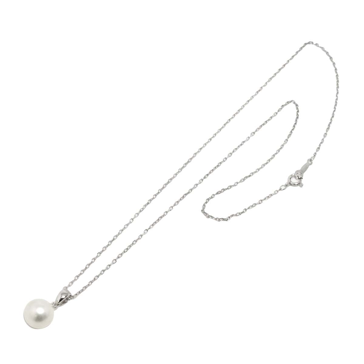 Akoya Pearl 8.7mm Necklace 18K White Gold 750