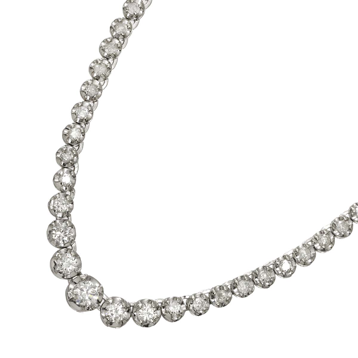Diamond 3.00ct Necklace Pt Platinum