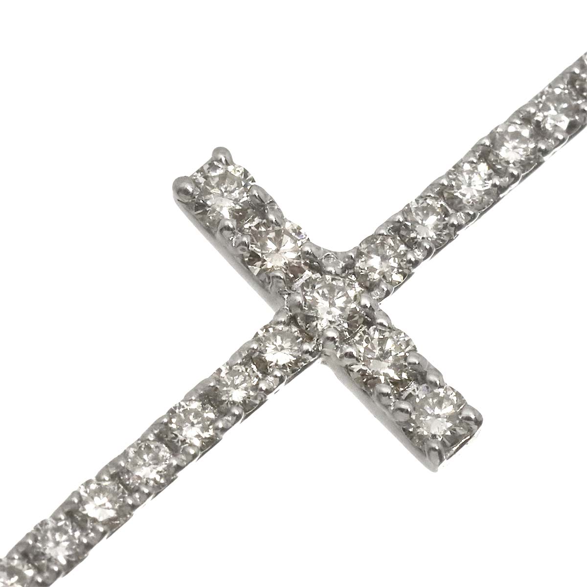Diamond 0.50ct Necklace 18K WG White Gold 750