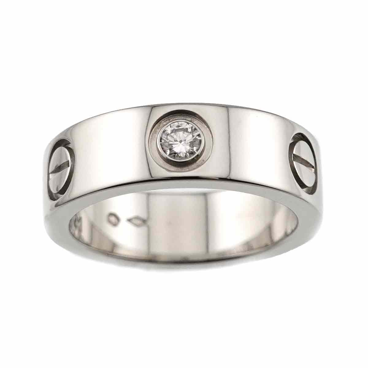 Love Ring Diamond 1P Platinum size48 4-4.5(US)