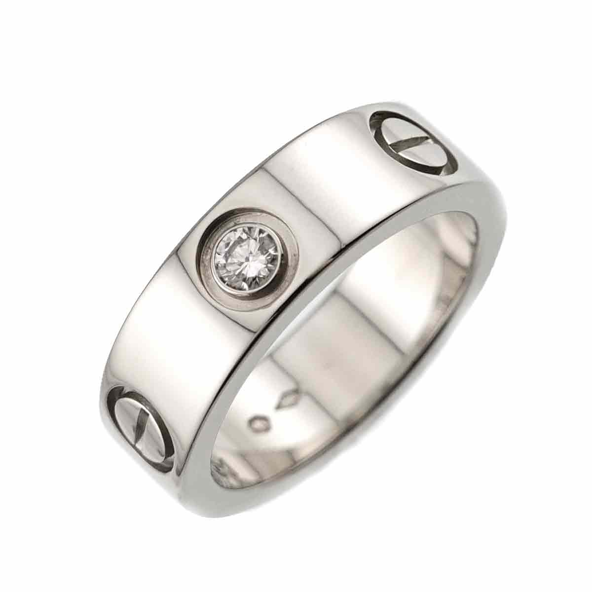 Love Ring Diamond 1P Platinum size48 4-4.5(US)