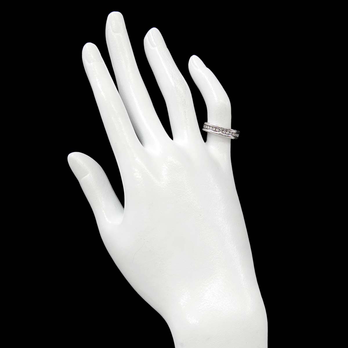 B-zero1 1Band Diamond Ring 18K WG 750 size48 4.5(US)
