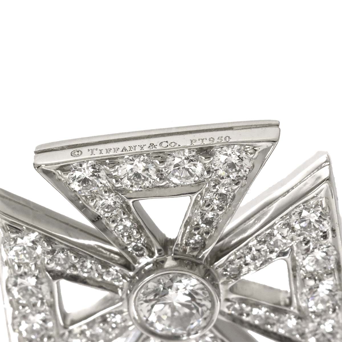 Cross Diamond Necklace Platinum