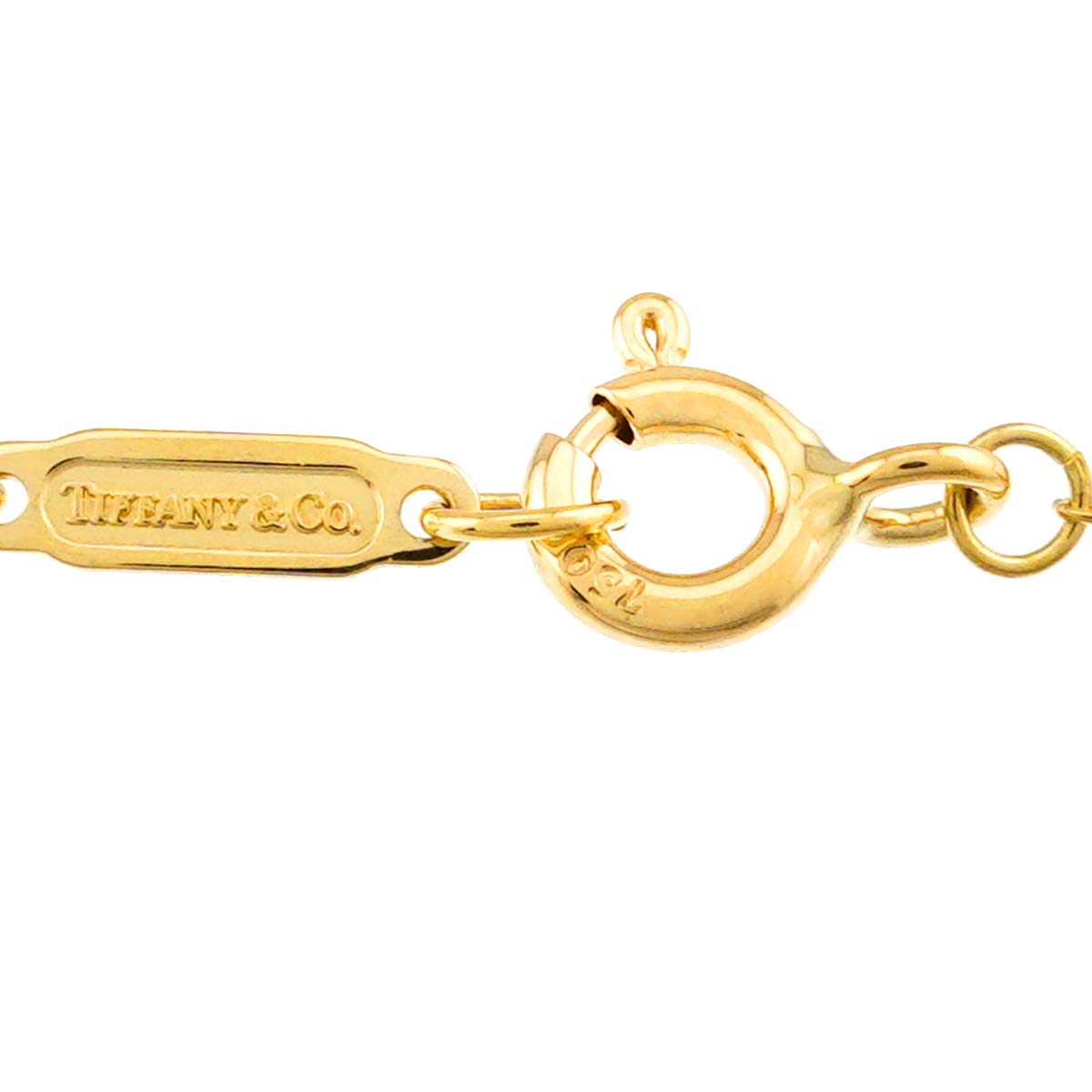Cross stitch Necklace 18K Yellow Gold 750