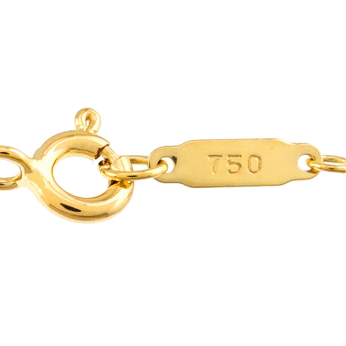 Cross stitch Necklace 18K Yellow Gold 750
