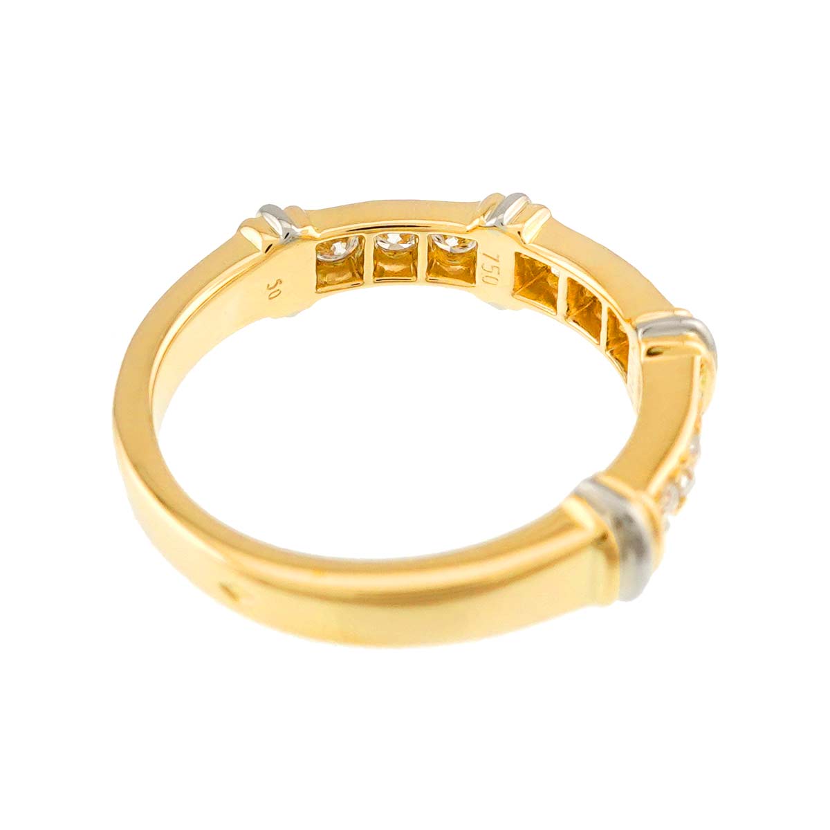 Contessa Diamond Ring 18K YG WG 750 size50 5-5.25(US)