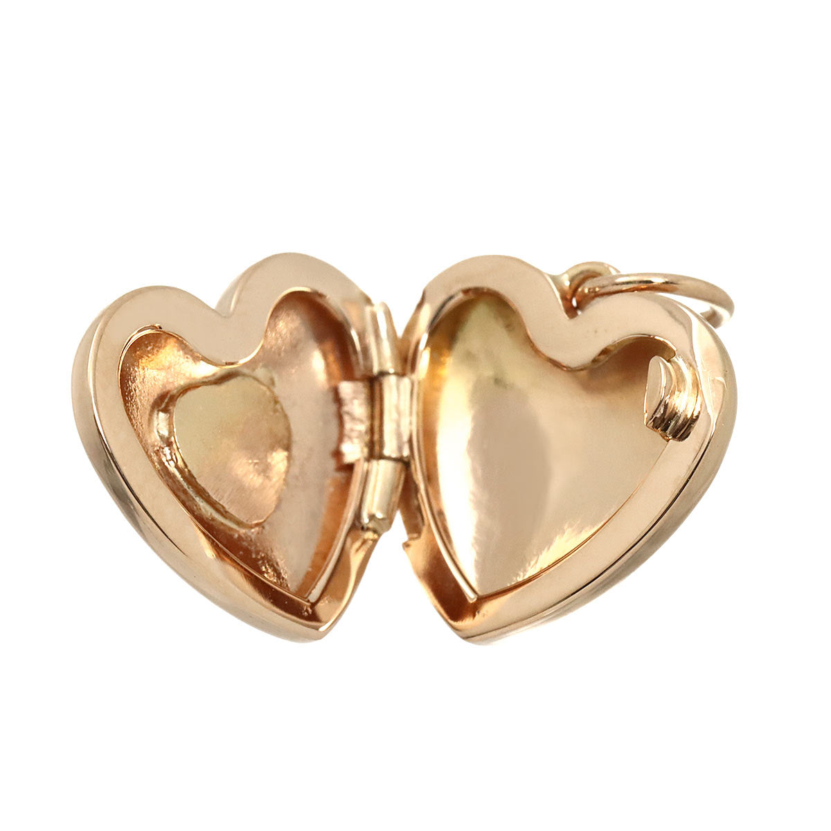 Heart Diamond Pendant Top 18K Pink Gold 750