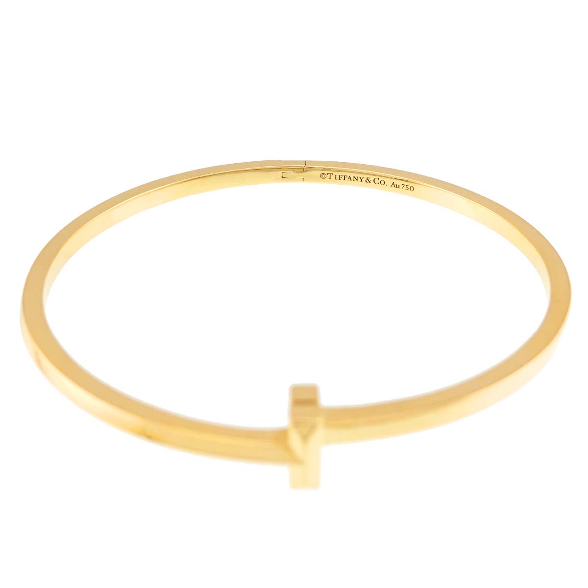 T One Bangle Bracelet 18K Yellow Gold 750
