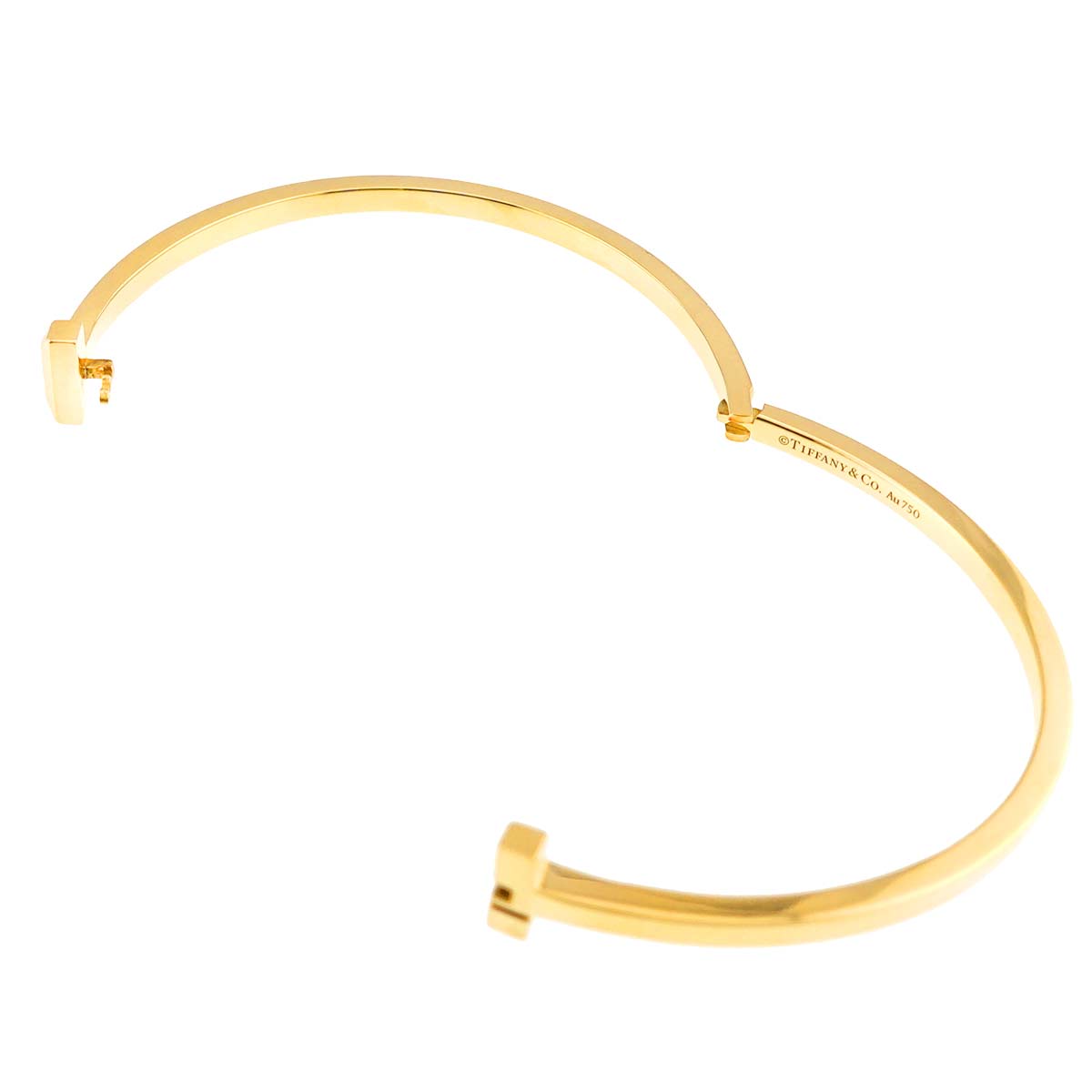 T One Bangle Bracelet 18K Yellow Gold 750