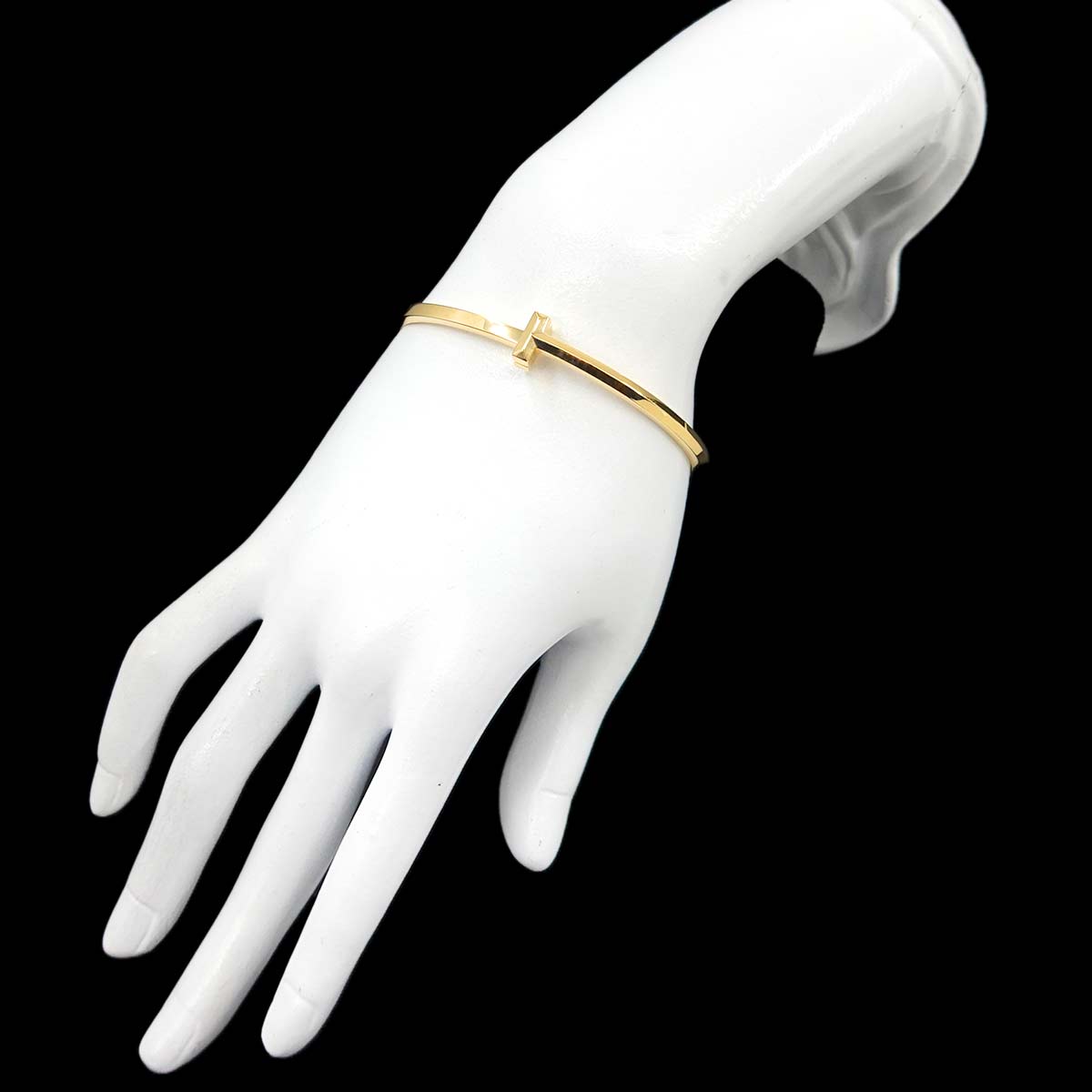 T One Bangle Bracelet 18K Yellow Gold 750