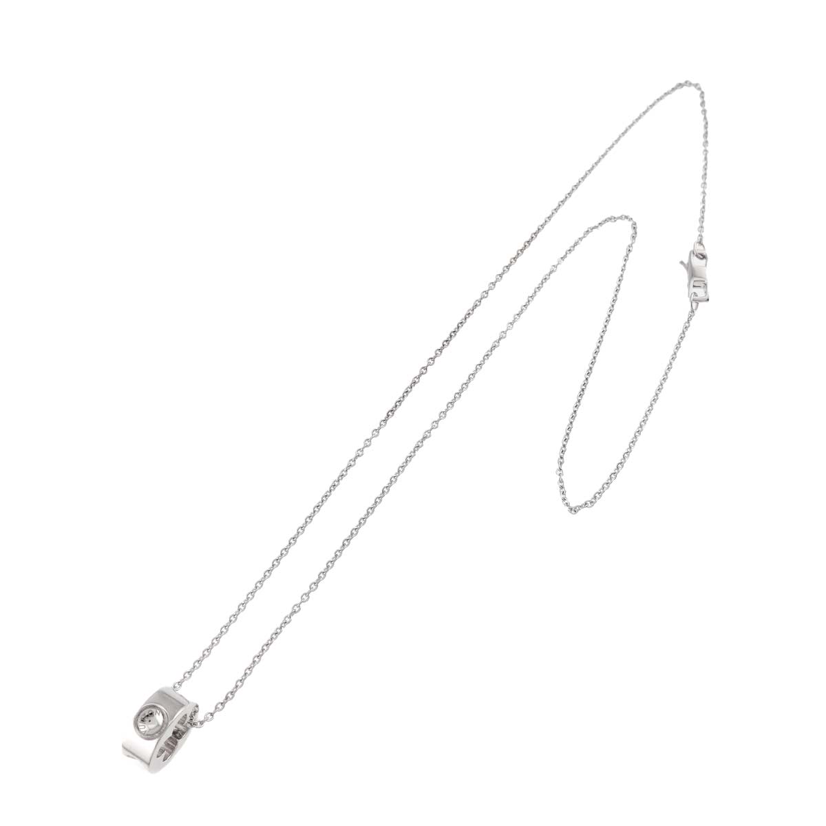 Pendentif Empreinte Diamond Necklace 18K WG 750