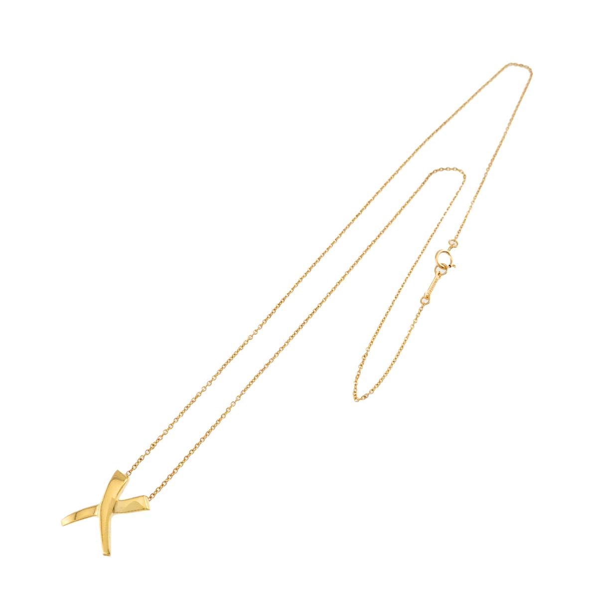 X Necklace 18K Yellow Gold 750