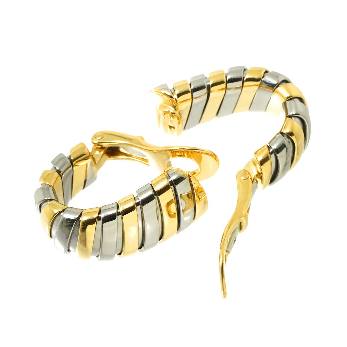 Tubogas Earring Clip-on 18K YG 750 SS