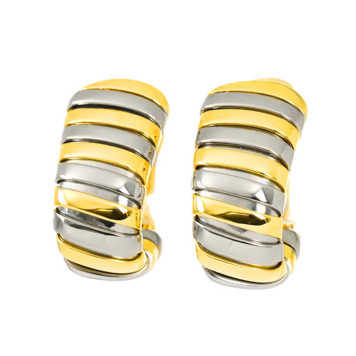 Tubogas Earring Clip-on 18K YG 750 SS