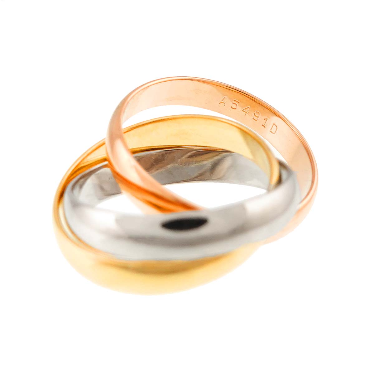 Trinity Ring MM 18K YG WG PG 750 Size48 4.5(US)