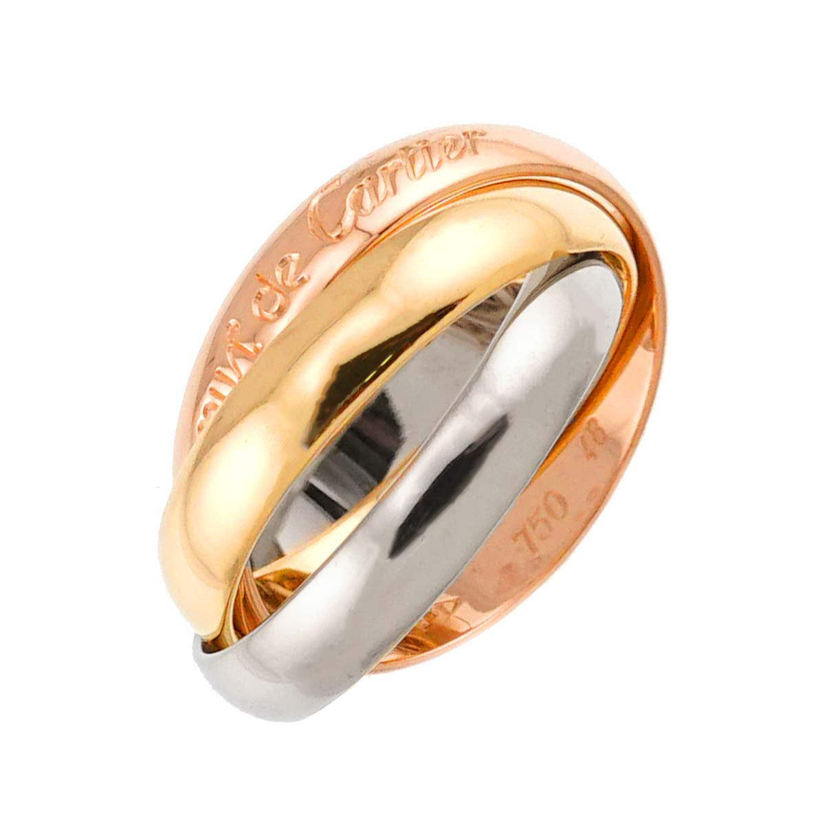 Trinity Ring MM 18K YG WG PG 750 Size48 4.5(US)