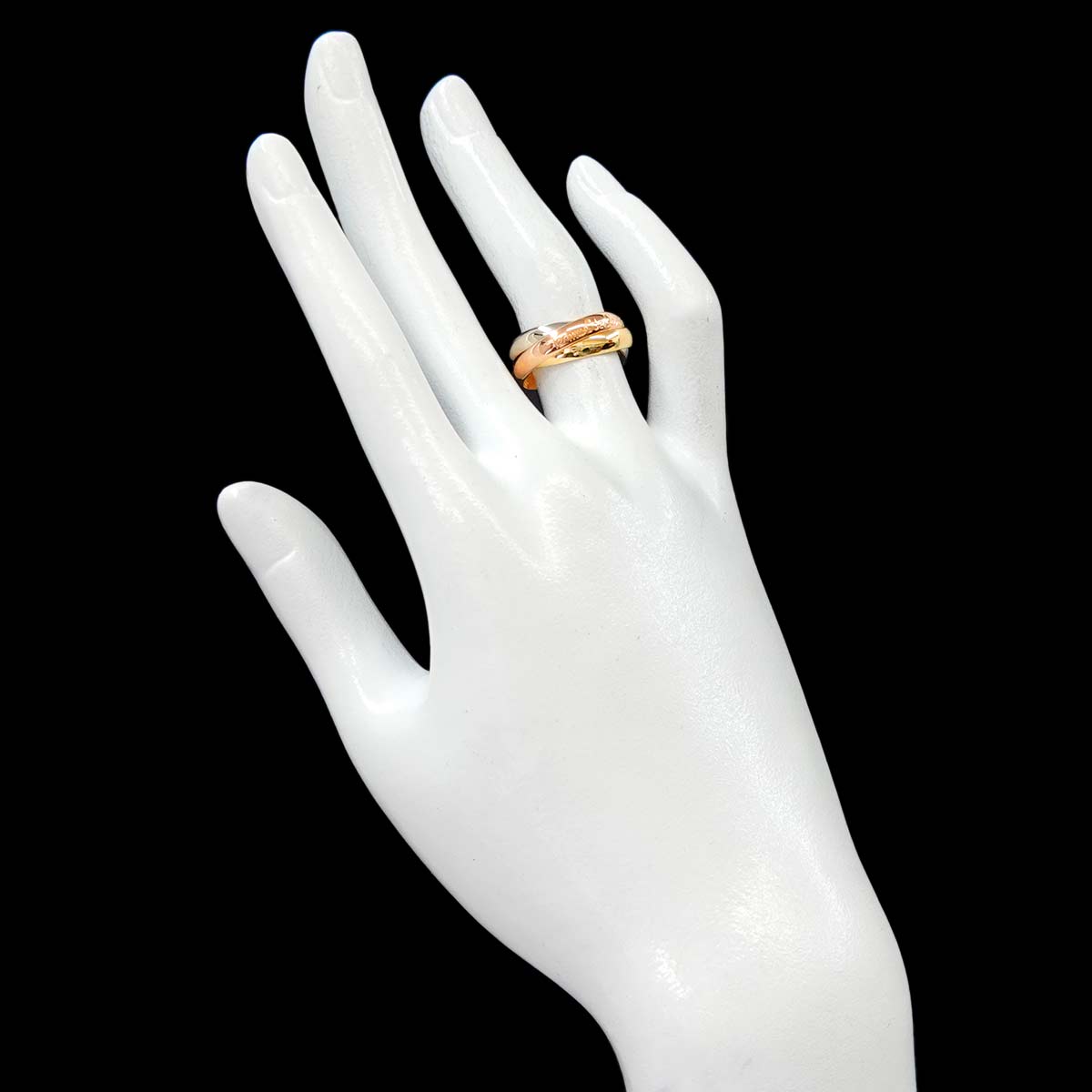 Trinity Ring 18K YG WG PG 750 Size51 5.5-5.75(US)