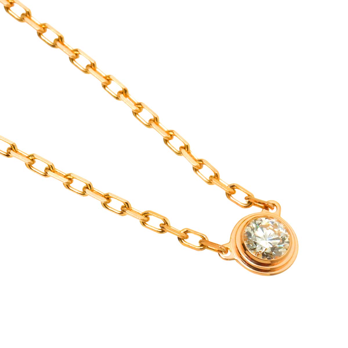 d Amour Diamond Necklace SM 18K Pink Gold 750