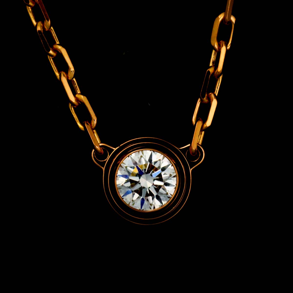 d Amour Diamond Necklace SM 18K Pink Gold 750