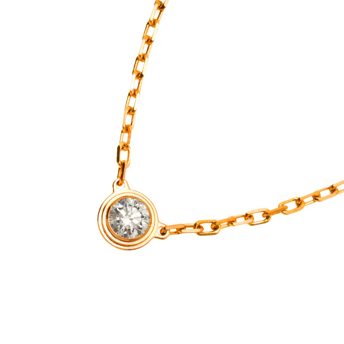 d Amour Diamond Necklace SM 18K Pink Gold 750