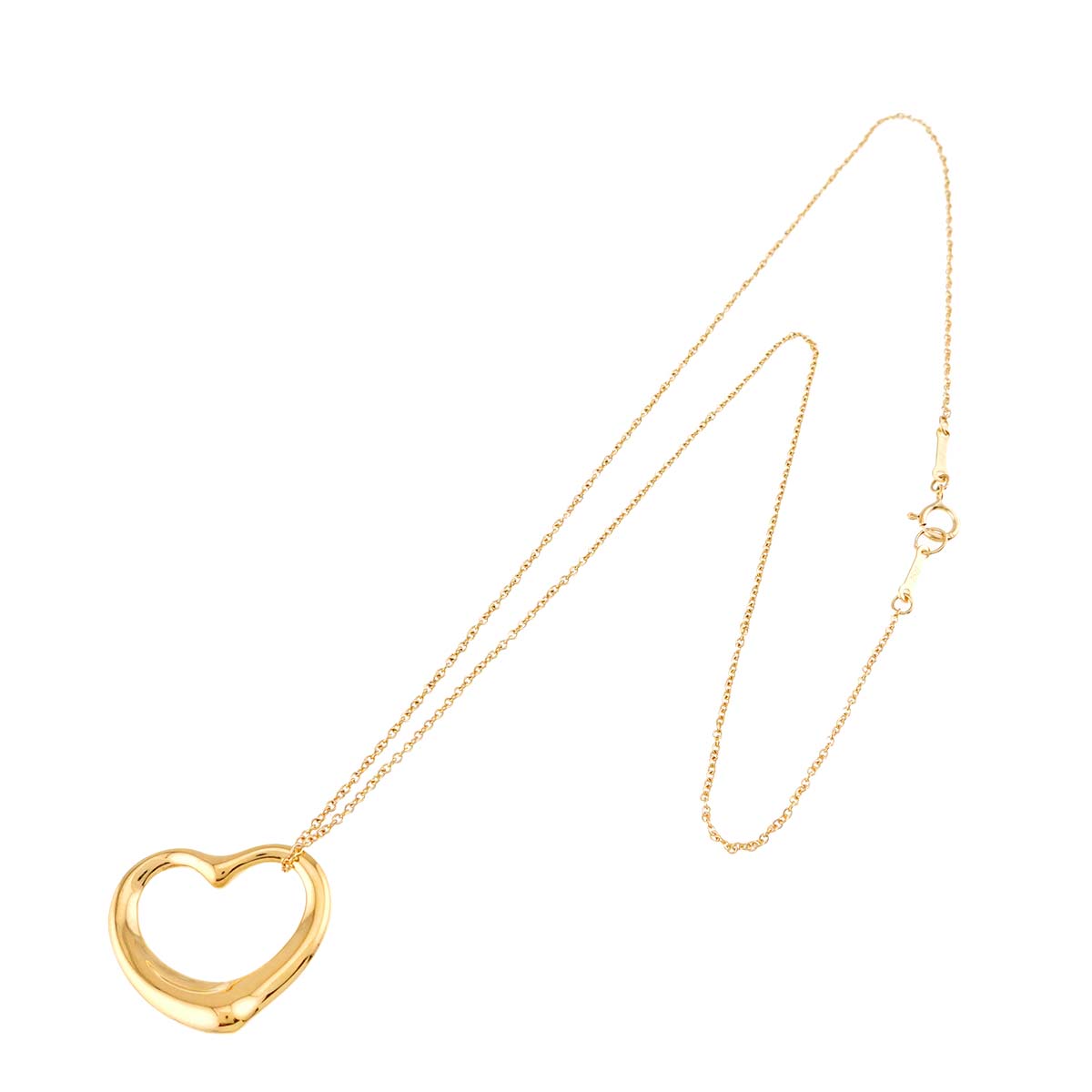 Open Heart Necklace 18K Yellow Gold 750