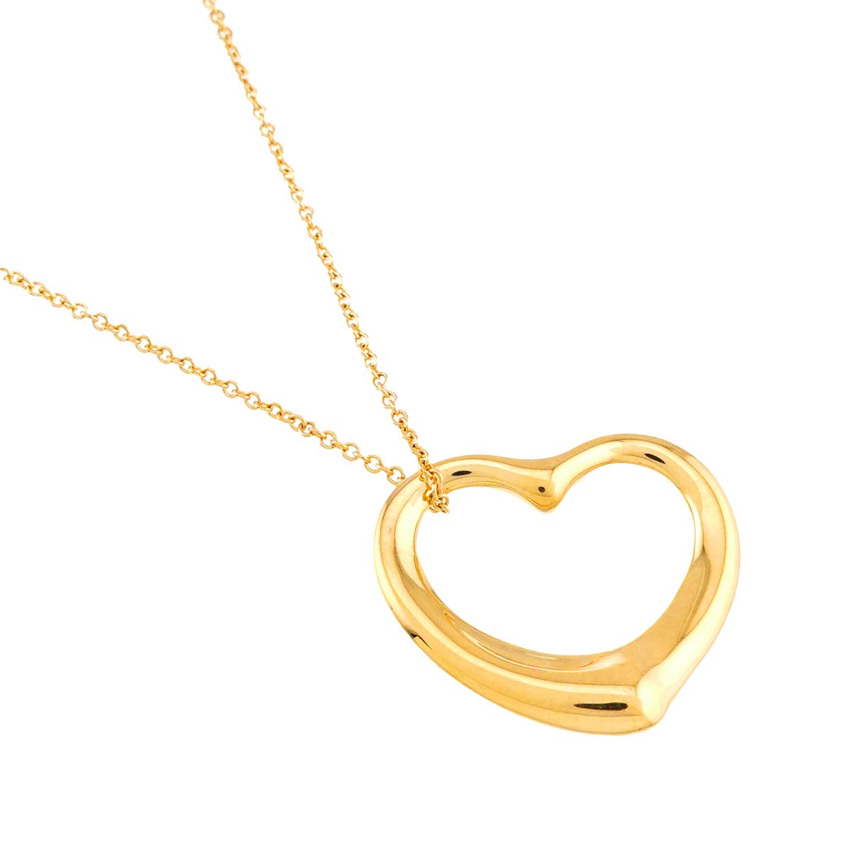 Open Heart Necklace 18K Yellow Gold 750