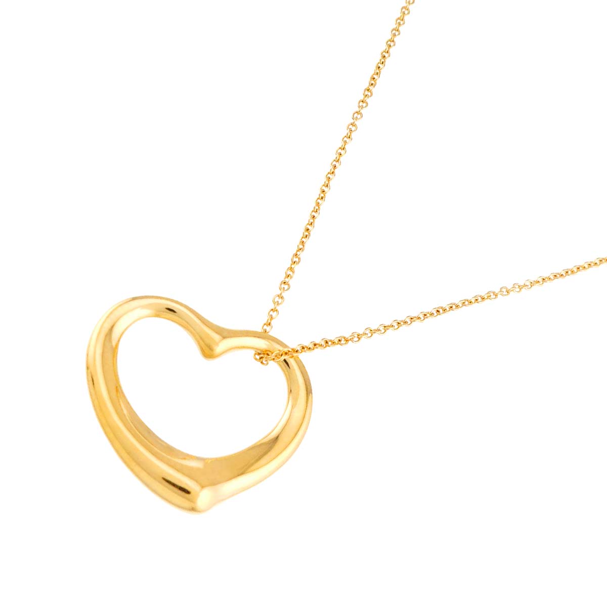 Open Heart Necklace 18K Yellow Gold 750