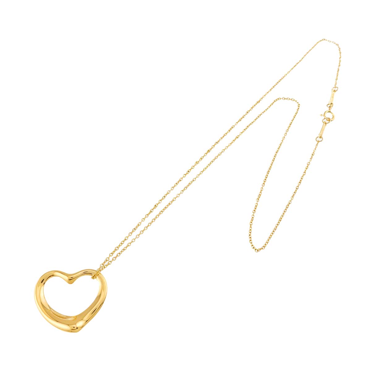 Open Heart Necklace 18K Yellow Gold 750