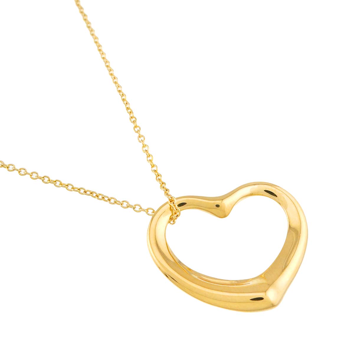 Open Heart Necklace 18K Yellow Gold 750