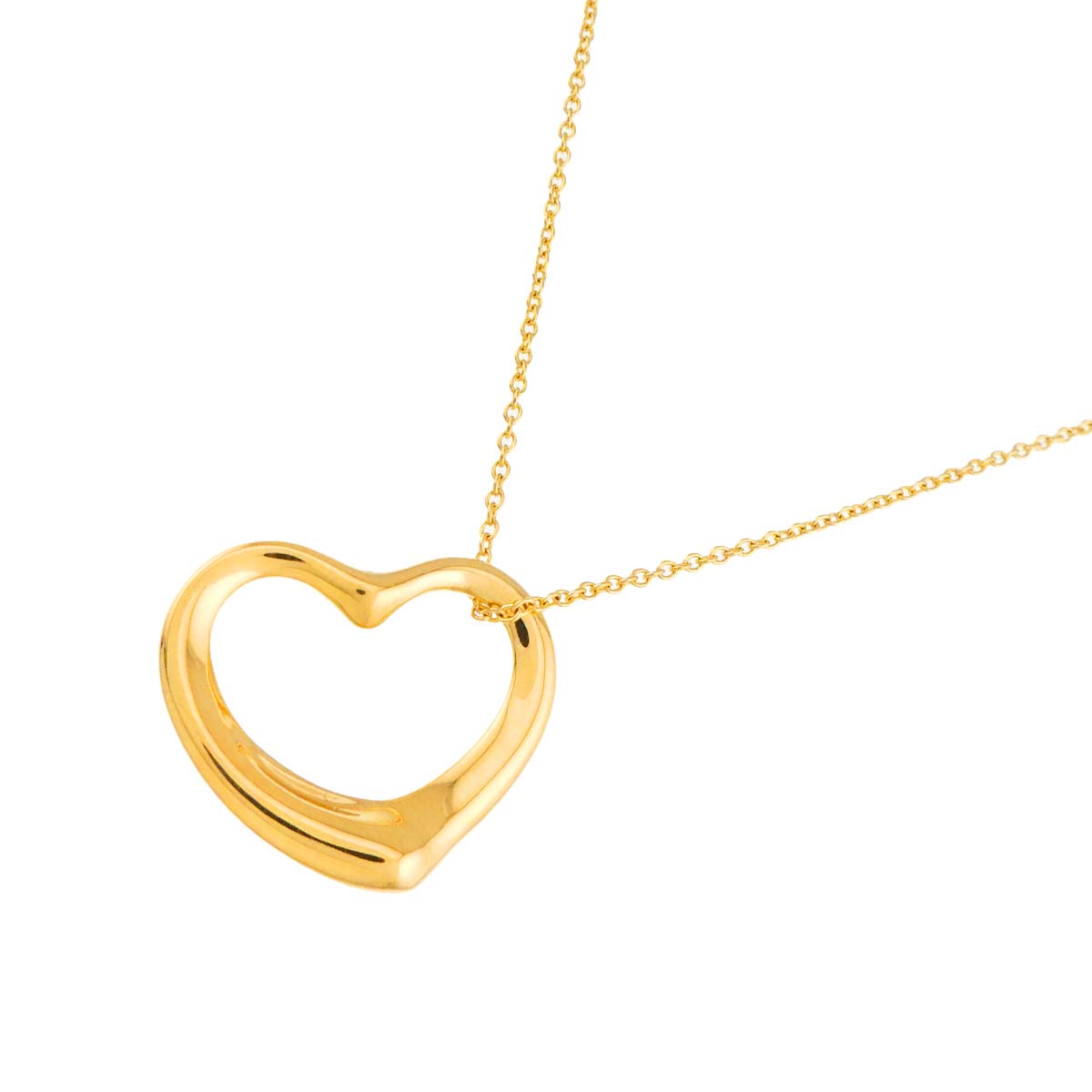 Open Heart Necklace 18K Yellow Gold 750