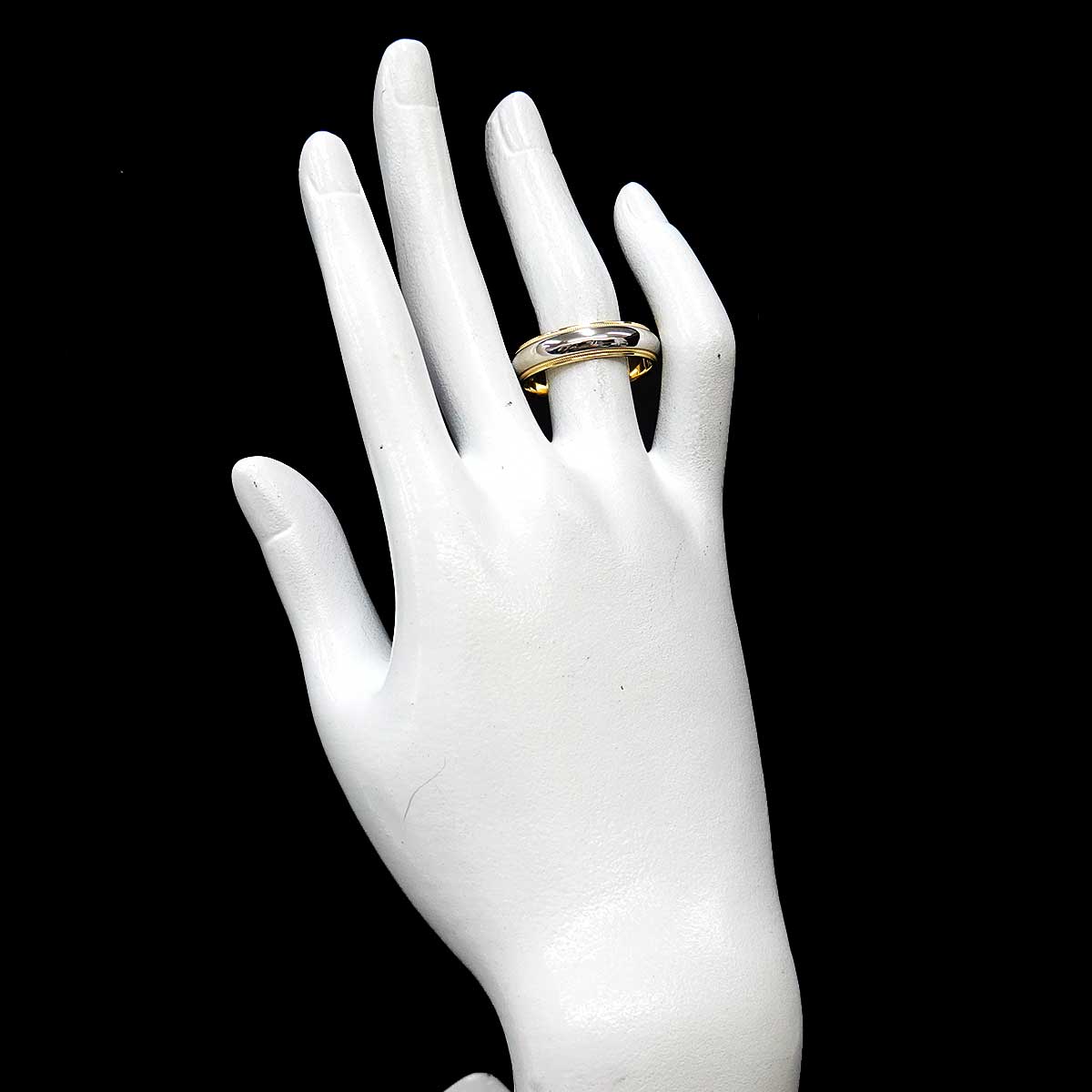 Milgrain Band Ring 18K YG 750 Pt Size11.75-12(US)